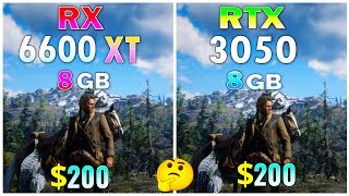 RTX 3050 vss RX 6600 XT  Test in 10 games at 1080P max settings [upl. by Reade934]