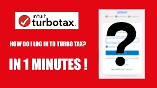 How to login turbotax  intuit login  in 1 minutes 2024 [upl. by Ahtelrac]