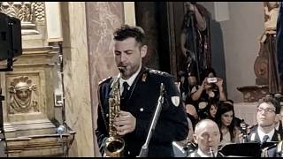 PEQUEÑA CZARDA  Pedro Iturralde  Banda musicale della Polizia di stato  Ciro Ferraro sax [upl. by Whetstone]