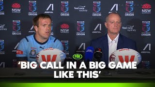 Maguire addresses the Suaalii send off  NSW Blues Press Conference  Fox League [upl. by Dnomsad558]