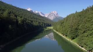 Amazing Aerials over GarmischPartenkirchen [upl. by Anemolihp]