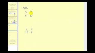 Subtracting Fractions Introduction  Positive Only [upl. by Eesac656]