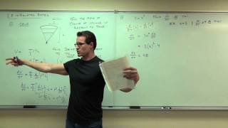 Calculus 1 Lecture 28 Related Rates [upl. by Jada]