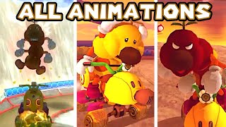 All Wiggler Animations  Mario Kart 8 Deluxe Booster Course Pass  Wave 5 [upl. by Ilil840]