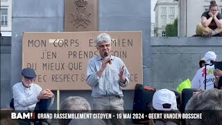 Geert Vanden Bossche  GRAND MOUVEMENT CITOYEN Mai 2024 [upl. by Nalehp]