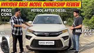 Brezza बेच के लेली Grand Vitara की बहन  New Toyota Hyryder E Ownership Review  Pros amp Cons Mileage [upl. by Araik]