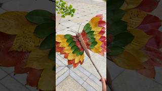 EcoFriendly Crafts Handmade Butterflies from Autumn Leaves [upl. by Annoif999]