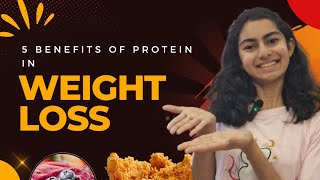 5 Benefits of Protein Intake during Weightloss🧍‍♀️💪 [upl. by Iadrahs]