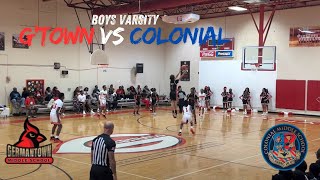 Colonial Middle School CMS vs Germantown Middle School GMS Boys Varsity Basketball 2024 [upl. by Inalial991]