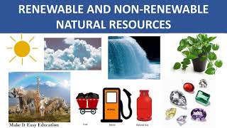 RENEWABLE AND NON RENEWABLE RESOURCES  NATURAL RESOURCES  SCIENCE EDUCATIONAL VIDEO FOR CHILDREN [upl. by Candace842]