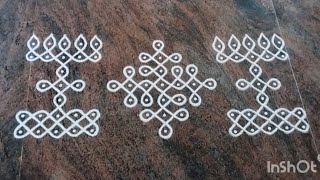 71 dots rangoli design daily rangoli design 71 dots simple muggulu easy kolam  muggulu design [upl. by Warfield]