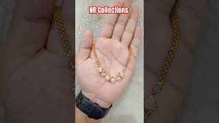 latest short necklace sets gold jewellery wholesale nrcollections2027shorts trending [upl. by Losiram]