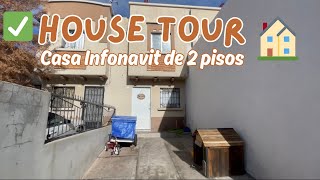 ✅ HOUSE TOUR 🏡 de casa INFONAVIT de 2 pisos  casa de alquiler housetour Gardenia Ruelas [upl. by Anahsar276]