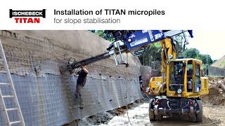 Permanent shotcrete stabilisation with TITAN micropiles [upl. by Conrade917]