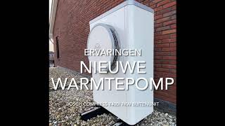 Geluid amp verbruik warmtepomp Nefit Bosch [upl. by Paige]