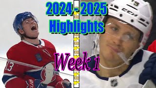 NHL 24  25 Week 1 Recap quotThings You Might Have Missedquot [upl. by Eneleoj]