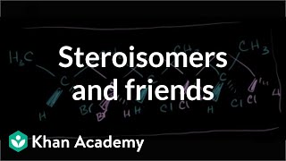 Stereoisomers enantiomers diastereomers constitutional isomers and meso compounds  Khan Academy [upl. by Novoj]