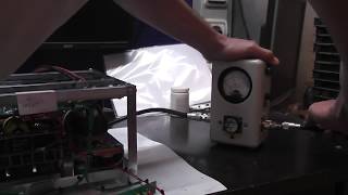 Test HF power amplifier 1200W BLF188XR water cooling for HA5JV [upl. by Hillery]