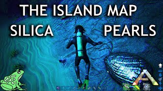 Silica Pearl Locations on The Island map  Ark Survival Evolved [upl. by Eednam]