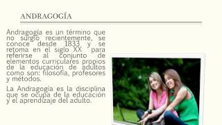 ANDRAGOGIA AMERICAN ANDRAGOGY UNIVERSITY [upl. by Anthia611]