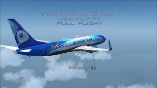 ♦ PMDG 737800 NGX LSZHLFPO DescentApproachFinal Part III ♦ [upl. by Katti]