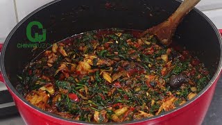 I Made The BEST Efo Riro Soup For My Family  Chinwe Uzoma Kitchen [upl. by Fowle]