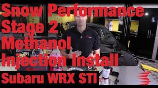 Snow Performance Stage 2 Boost Cooler WaterMethanol Injection Kit Install 2012 Subaru WRX STI [upl. by Arual]