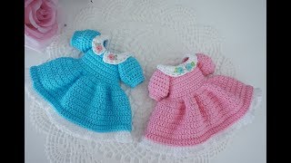 How to crochet pretty dress  Blythe clothes  doll outfit [upl. by Weinrich688]