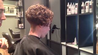 Adam Ciaccia  Creating ledge on curly hair part 5 [upl. by Snahc]