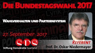 Niedermayer Die Bundestagswahl 2017  270917 [upl. by Clevie]