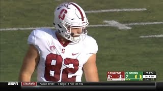 Kaden Smith Stanford TE 82 Vs Oregon 2018 [upl. by Orlosky]