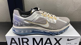 Nike Air Max 2013 “Metallic Silver Gold”  Style Code HJ7901095 [upl. by Elleirbag199]