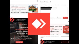 anydesk License Warning Reset solution [upl. by Godwin792]