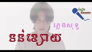 ទន់ខ្សោយ ភ្លេងសុទ្ធ Suly Pheng Karaoke [upl. by Martinez]