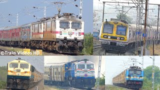 Indian RAILWAYS New Video  High Speed Train in INDIA  Best ELECTRIC amp DIESEL Trains Videos [upl. by Telrahc]