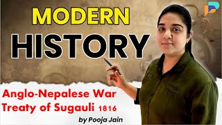 AngloNepalese War 1814  1816  Treaty of Sugauli 1816  History by Pooja mam [upl. by Enid]