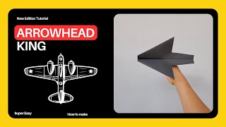 How to make a arrowhead paper airplane [upl. by Nosyd]