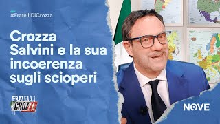 Crozza Salvini sui recenti scioperi quotSi può scioperare ma nel rispetto diELENCOquot  FDC [upl. by Ennove]