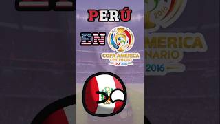 Perú en la Copa América Centenario 2016 countryballs copaamerica2016 futbol copaamerica [upl. by Lorette]