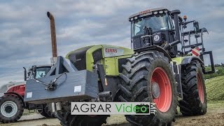 Grashäckseln mit 2x Unimog 2x Steyr Claas Xerion und Claas Jaguar 900 in Mittelfranken [upl. by Reedy]