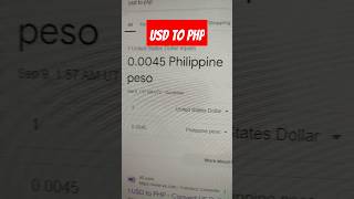 USD to PHP conversion  Philippine Peso to US Dollar 2024 dollartopeso currency philippinepeso [upl. by Eelreveb]