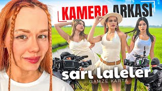 GAMZE KARTA  SARI LALELER  KLİP KAMERA ARKASI [upl. by Sumaes]