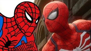 SpiderManPS4 with Classic 1960s theme song [upl. by Yelnahs]