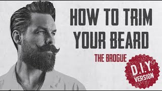 HOW TO TRIM YOUR BEARD AT HOME  with GQs Matty Conrad THE BROGUE DIY VERSION [upl. by Lered]