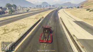 Grand Theft Auto V Online  Tow Truck Service Bolingbroke Penitentiary Parking [upl. by Enalb]