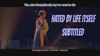 Mafumafu  Hated By Life Itself LIVE English lyrics [upl. by Kono108]