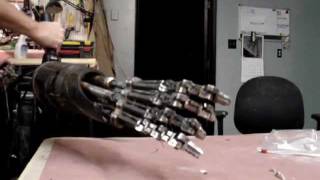 T600 Terminator animatronic arm test [upl. by Zertnom]