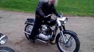 1959 harley sportster ironhead magneto kickstart [upl. by Idalla835]