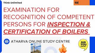 Preparation for competent person for Inspection amp certification of boiler [upl. by Einegue]