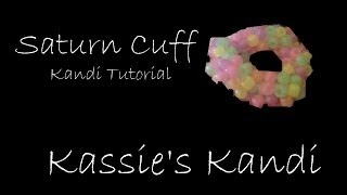 Kandi Tutorial Saturn Cuff [upl. by Kent690]